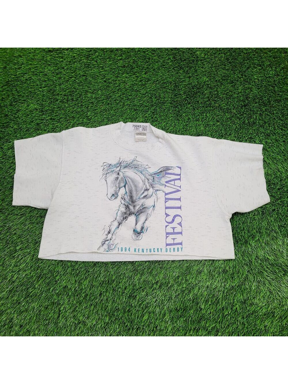Vintage Horse Cropped Sweatshirt